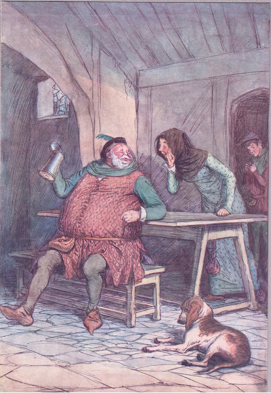 结婚是短暂而漫长的，1910年温莎的风流妻子的插图 作者 休·汤姆森