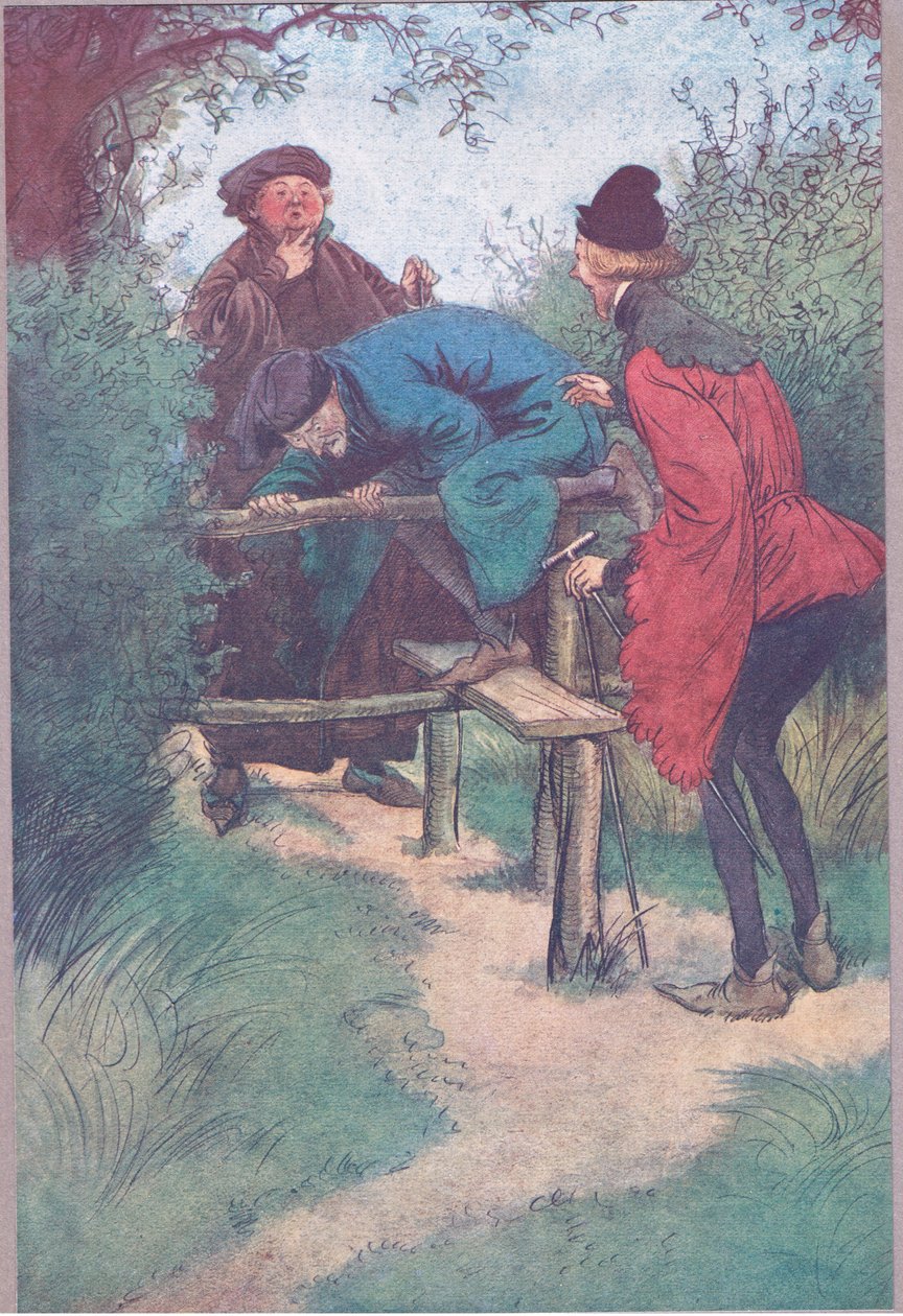 我的主人是Shallow先生和来自Frogmore的另一位绅士，1910年来自温莎的快乐妻子的插图 作者 休·汤姆森
