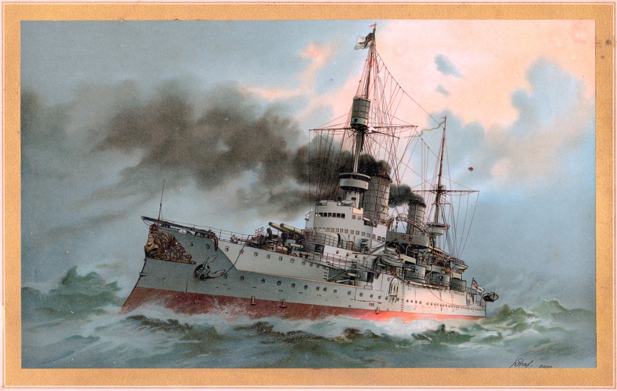SM战舰Kaiser Friedrich III 作者 雨果·格拉夫（Hugo Graf）
