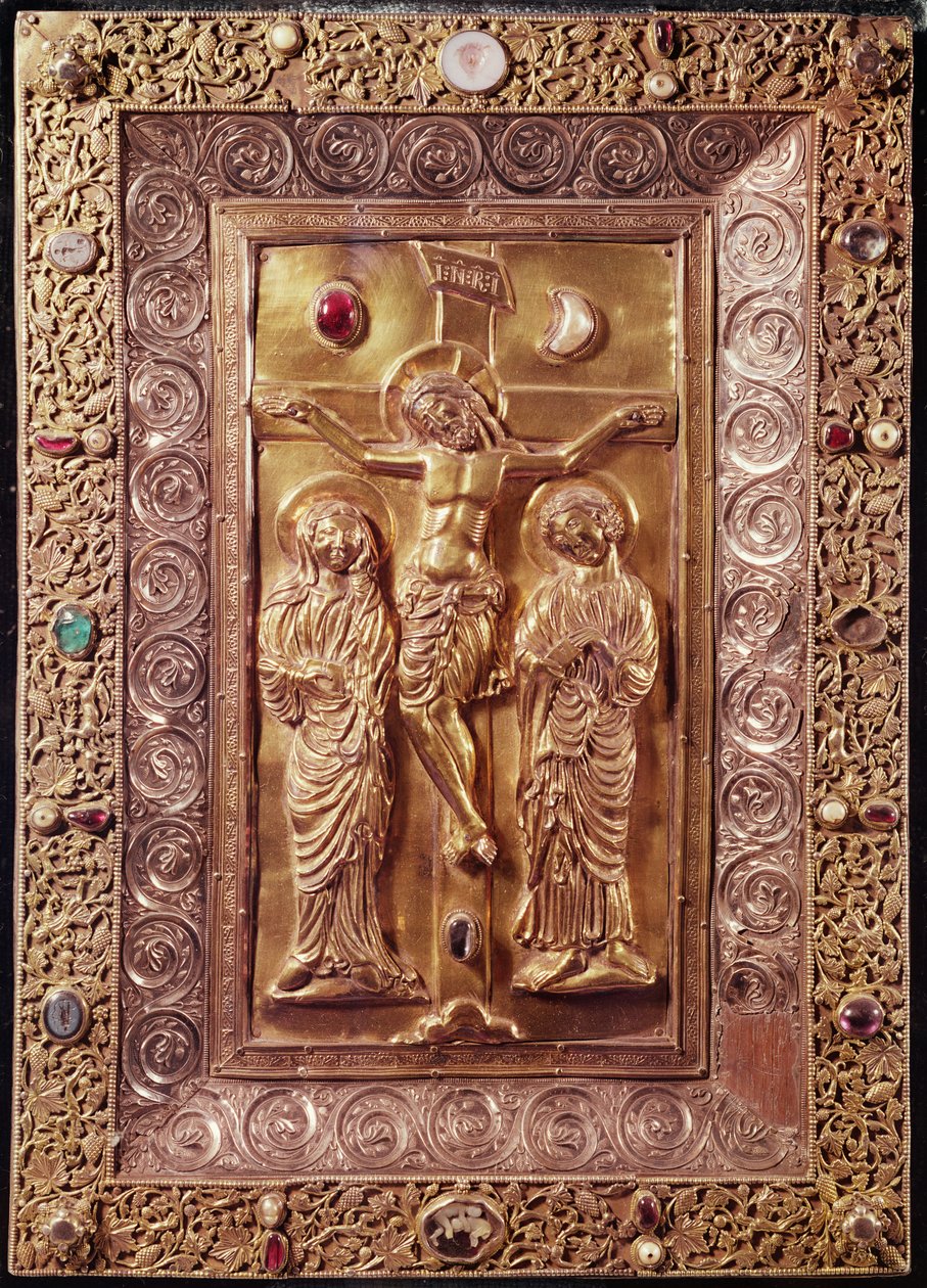 Calvary，c.1228（银适用和石榴石） 作者 雨果·奥尼尼