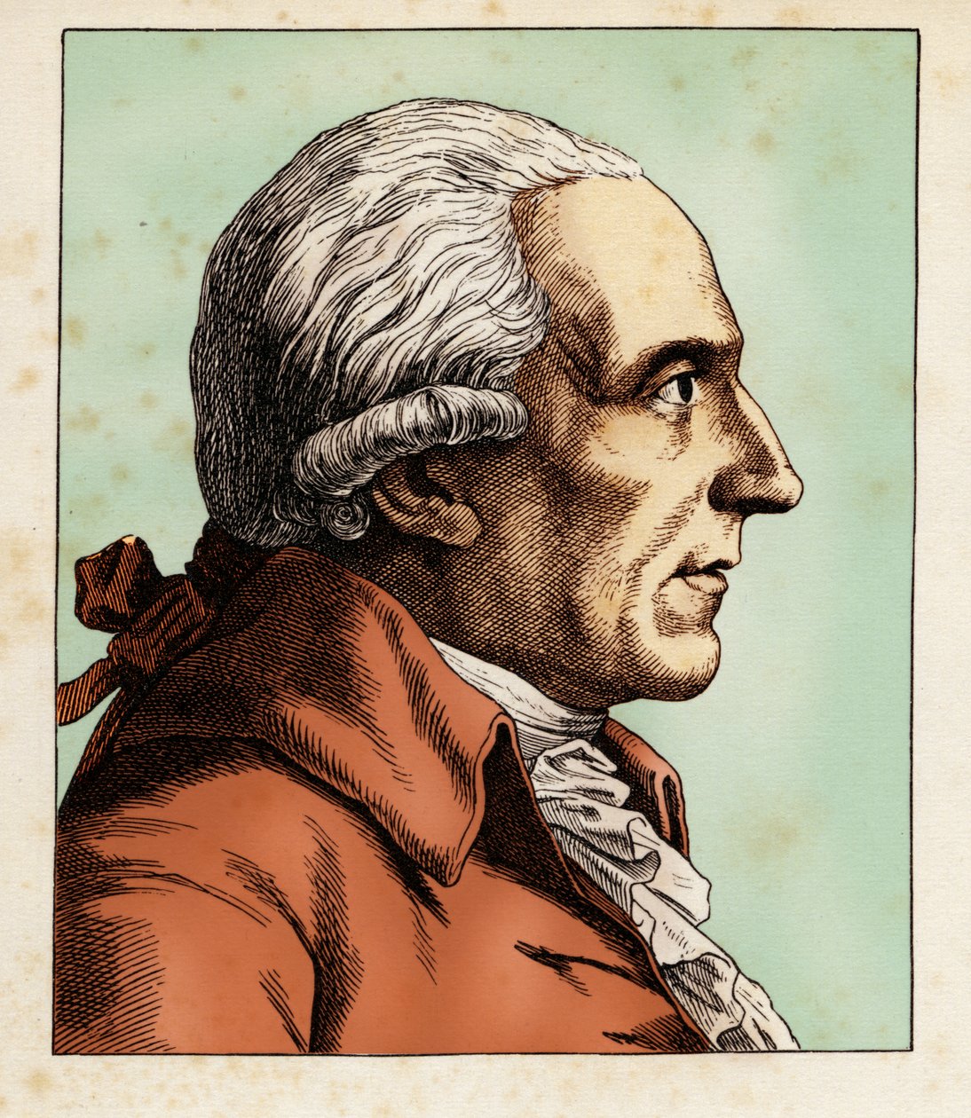 Christian GARVE (1742年1月7日-1798年12月1日)，1854年（雕刻）。 作者 雨果·伯克纳