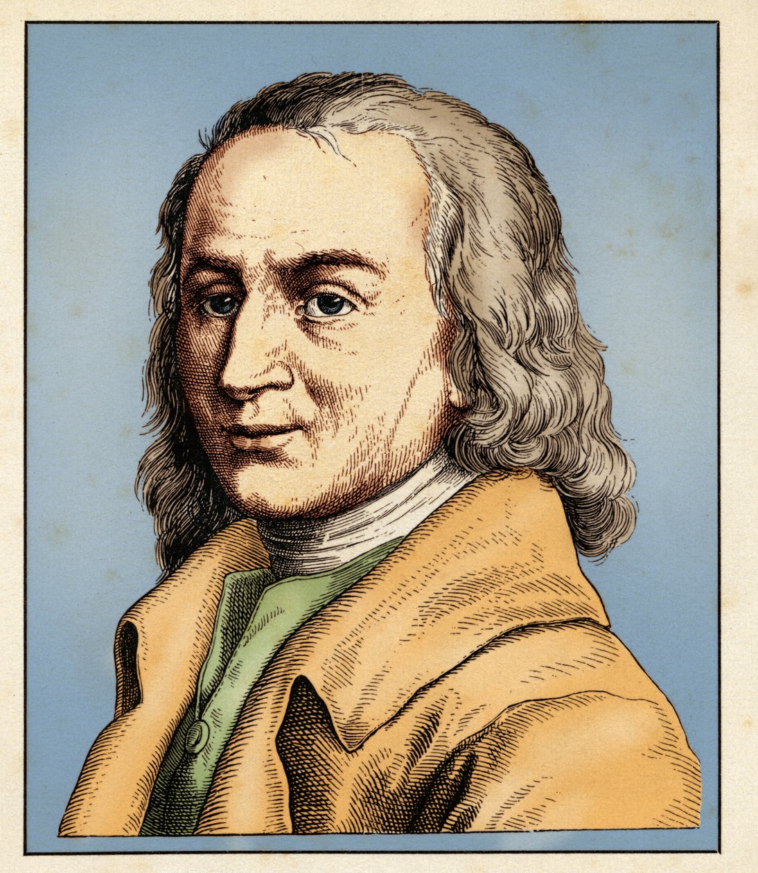Matthias CLAUDIUS (1740年8月15日-1815年1月21日) 1854年（雕刻）。 作者 雨果·伯克纳