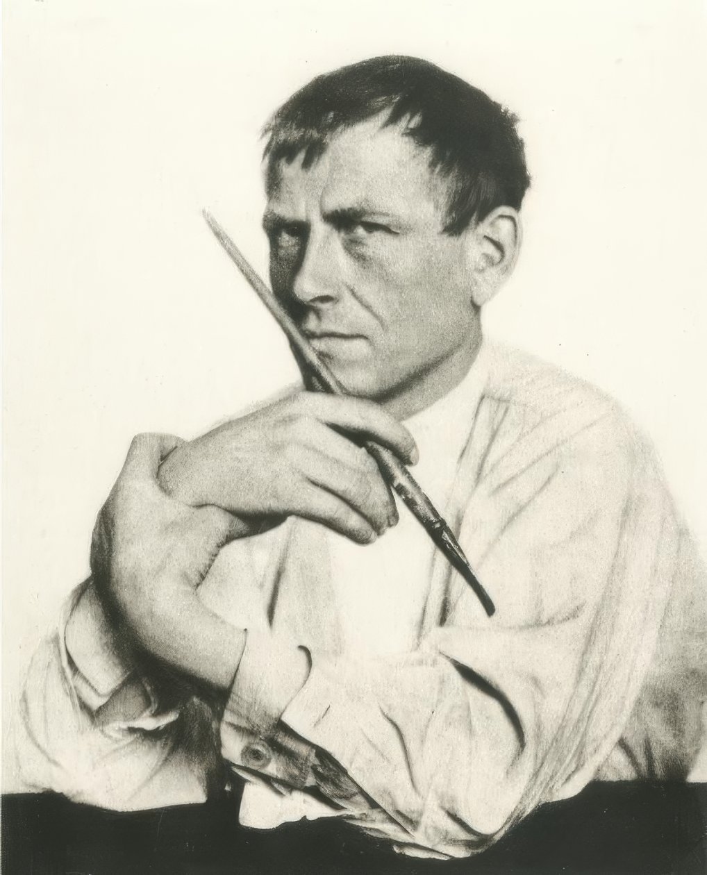 奥托·迪克斯（Otto Dix），肖像-雨果·埃尔福特（Hugo Erfurth） 作者 雨果·埃尔福特