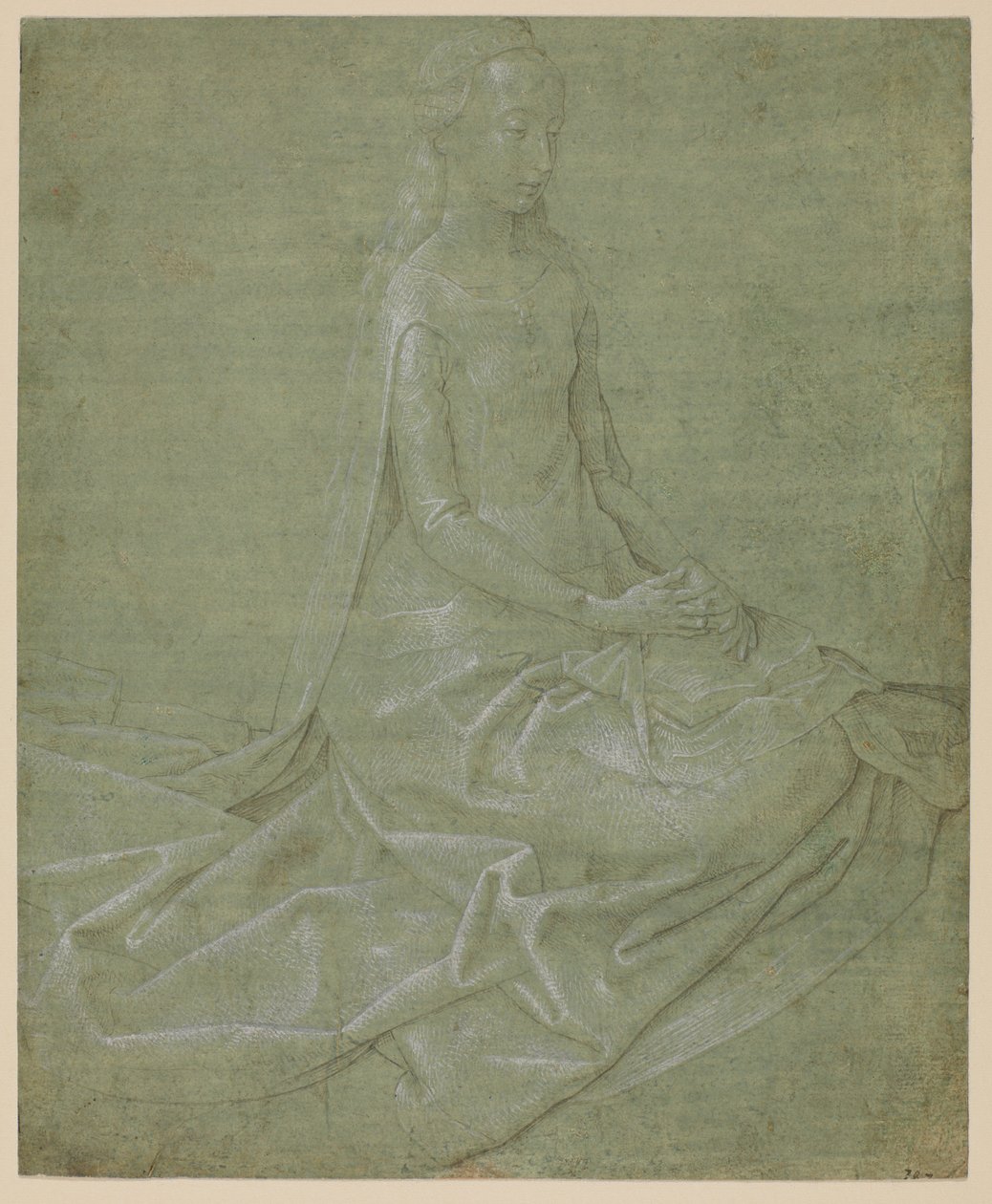 坐位圣女，约1475年-1485年 作者 雨果范德高斯