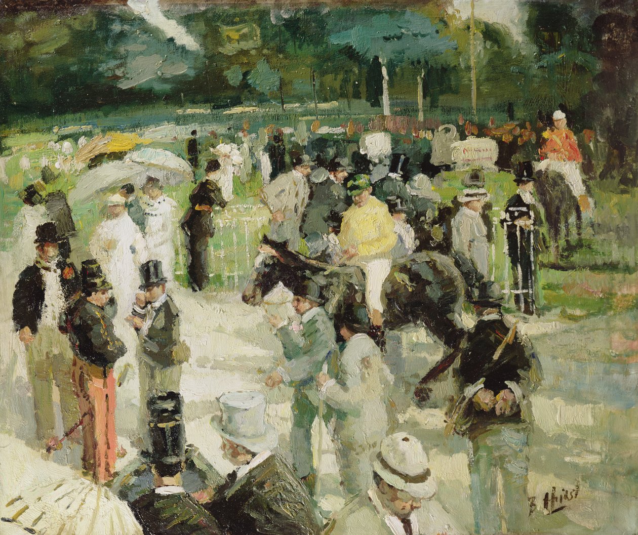 Longchamp 赛车（布面油画） 作者 赫斯特·巴尔姆福德