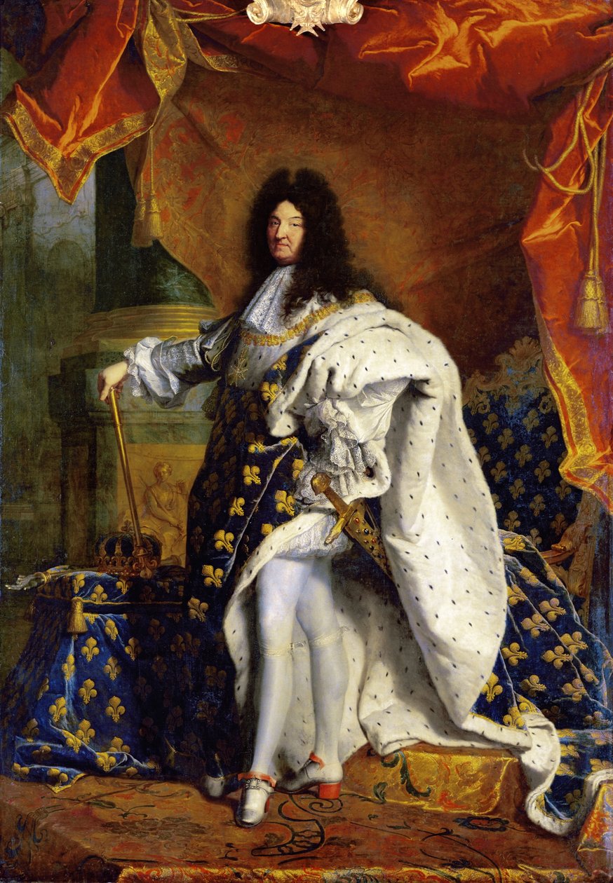 路易十四在皇家服装，1701年 作者 风信子 Francois Rigaud