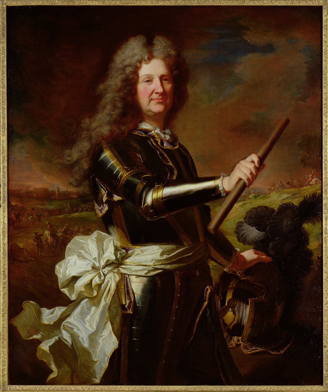 Charles-Auguste de Matignon的肖像，Gace伯爵，法国Marechal（1647-1724）1691 作者 风信子 Francois Rigaud