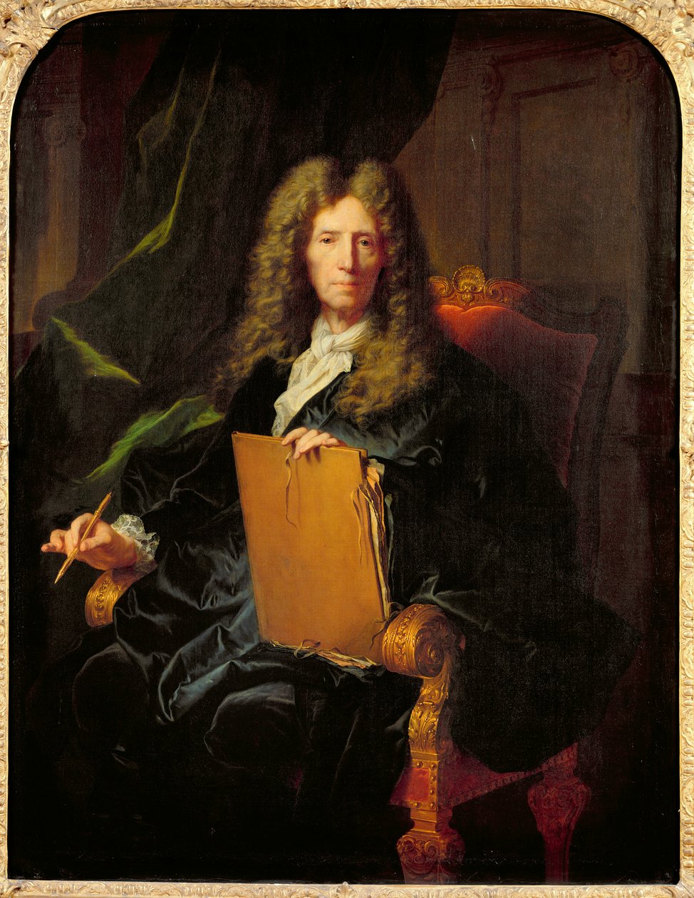 Pierre Mignard（1610-95）c.1690的肖像 作者 风信子 Francois Rigaud