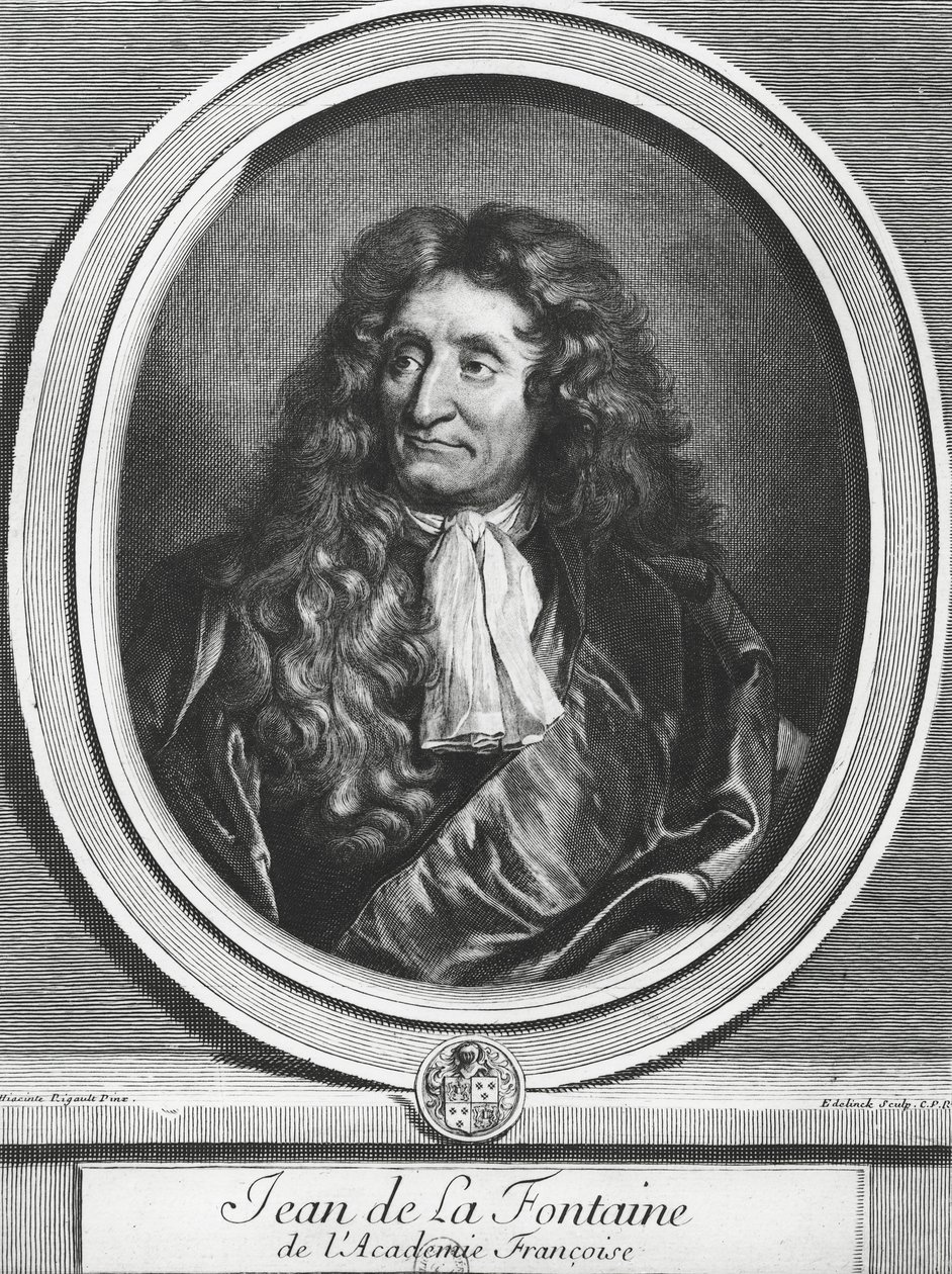 Jean de La Fontaine（1621-95）由Gerard Edelinck（1640-1707）刻 作者 风信子 Francois Rigaud