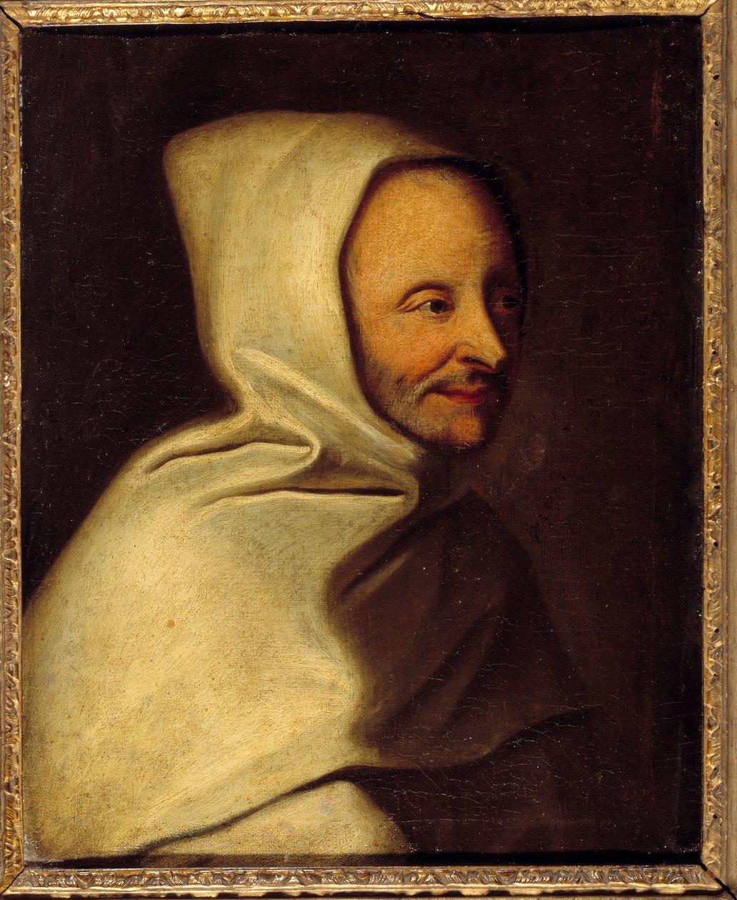 Armand the Bouthiller de Rance 的肖像，特拉普 (1626-1700) 的神父，特拉普教团的创始人，在 Hyacinthe Rigaud (1659-1743) 17 世纪太阳之后绘画。 0,4x0,32 m 尚蒂伊，孔德博物馆 作者 风信子（后）里戈