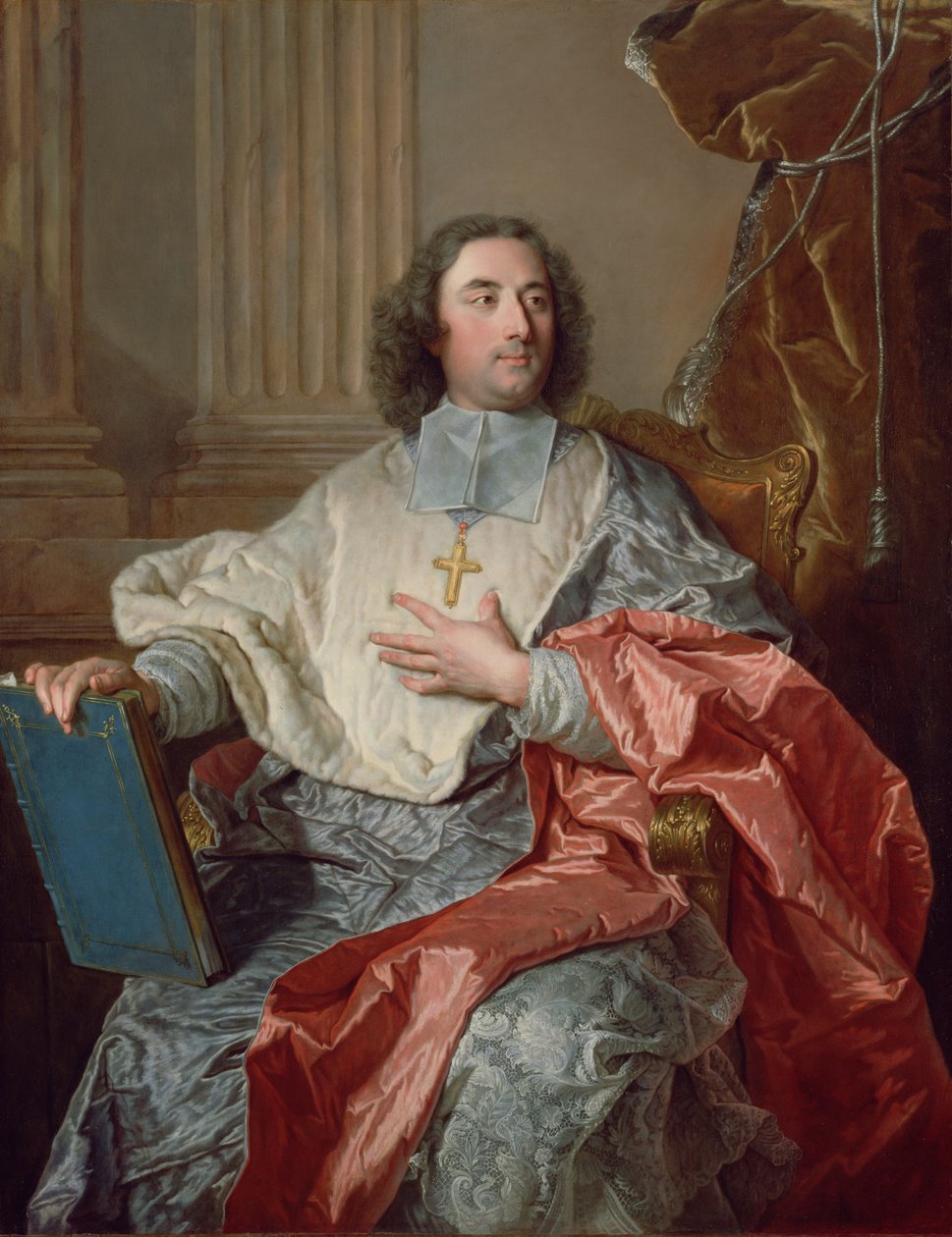查尔斯·德·圣阿尔宾，康布雷大主教，1723年 作者 风信子 Francois Rigaud
