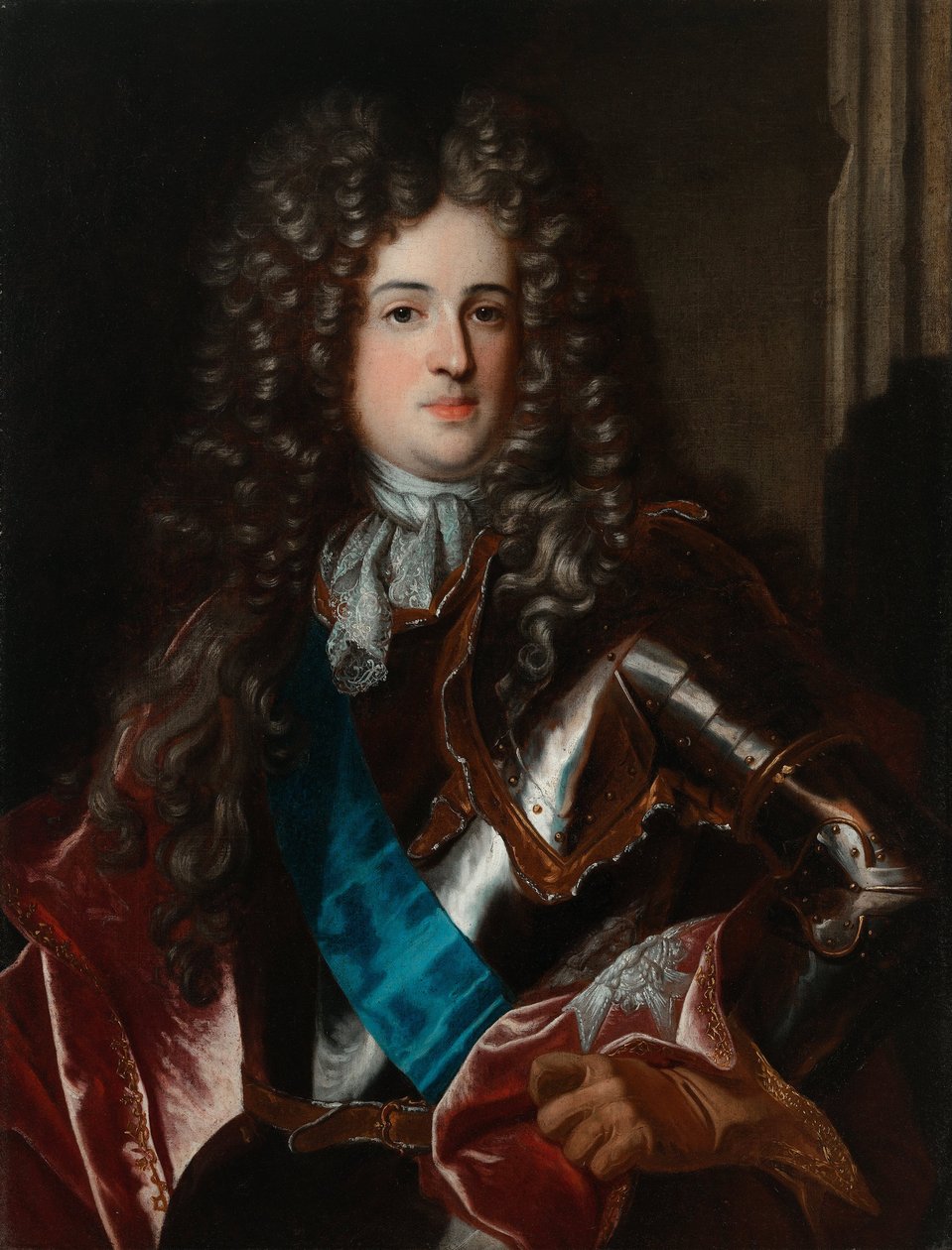 Aleksander Benedykt Stanislaw Sobieski 的肖像（1677-1714）Aleksander Benedykt Sobieski - Rigaud, Hyacinthe Francois Honore，Circle of - ca 1696 - 布面油画 - 112.5x89 - Wilanow Palace Museum 作者 风信子 Francois Rigaud