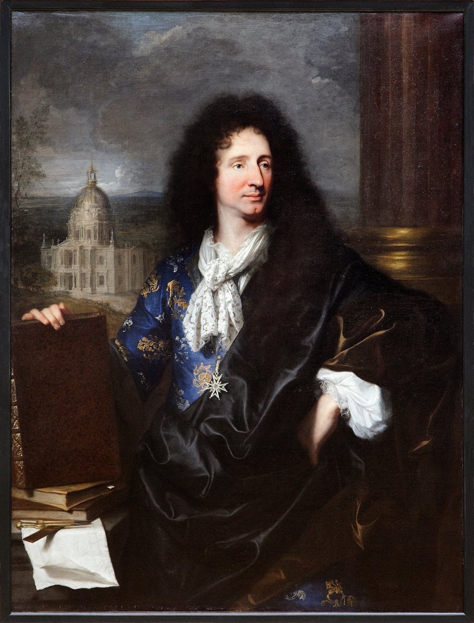 Portrait of Jules Hardouin Mansart (oil on canvas) 作者 风信子 Francois Rigaud