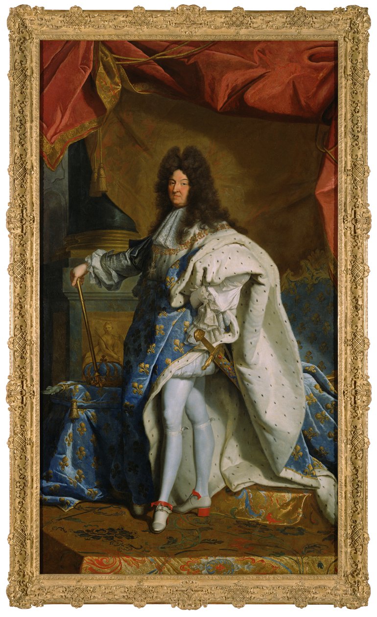 路易十四的肖像，c.1701 作者 风信子 Francois Rigaud