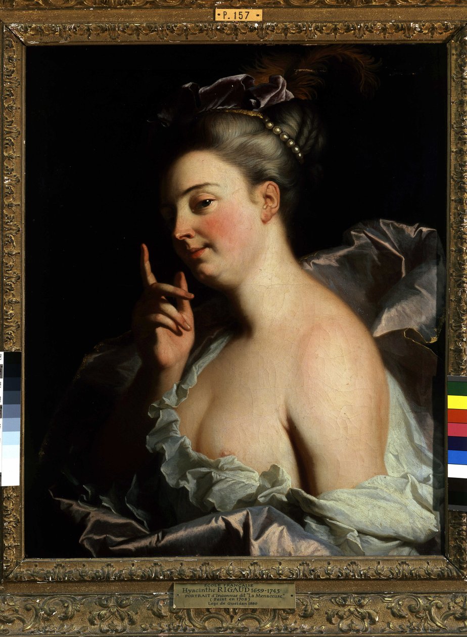 未知“受威胁者”的肖像（布面油画） 作者 风信子 Francois Rigaud
