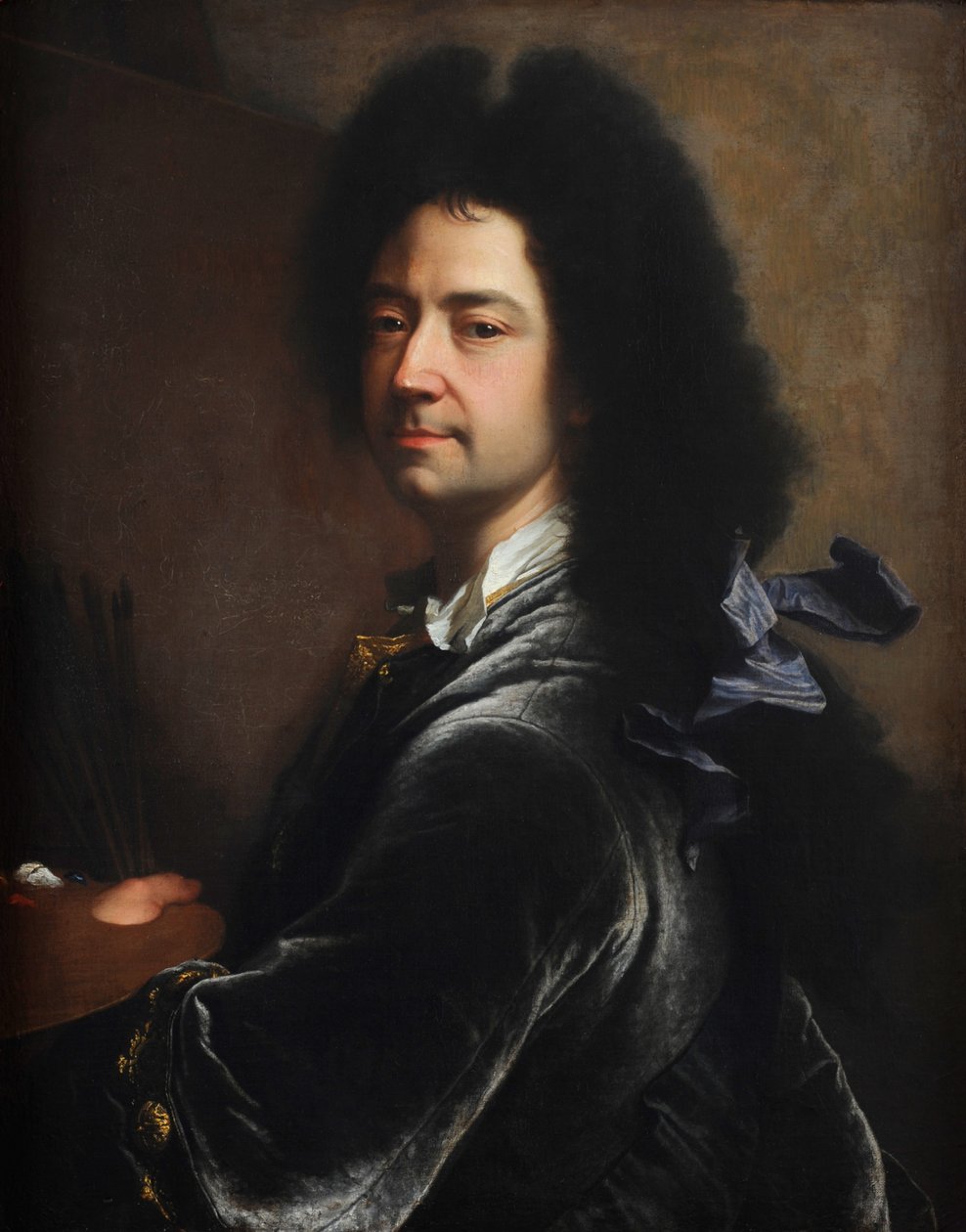 自画像，1727年。 作者 风信子 Francois Rigaud