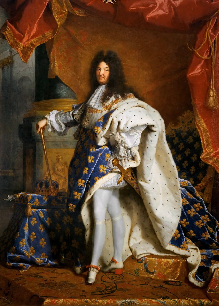 路易十四，法国国王1638-1715年，1701年。 作者 风信子·弗朗索瓦·奥诺雷·里戈