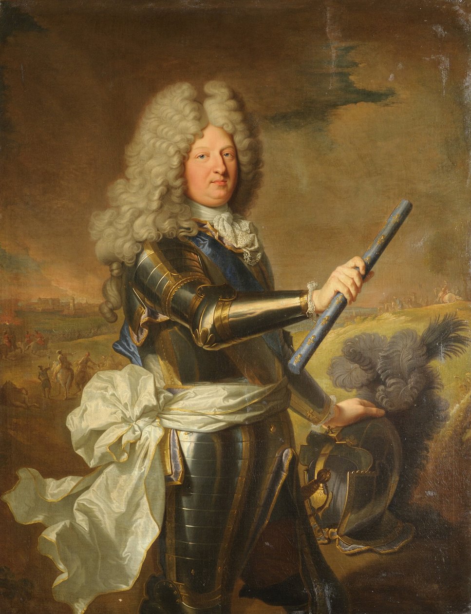 路易-德-法兰西，1661-1711年王储，被称为大王储，1688年 作者 风信子·弗朗索瓦·奥诺雷·里戈
