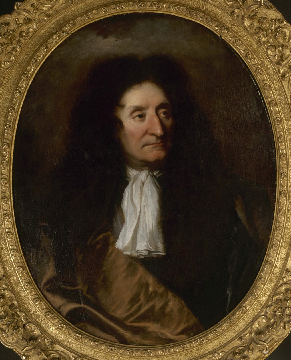 Jean de La Fontaine 1621-1695的肖像，约1680年。 作者 风信子·弗朗索瓦·奥诺雷·里戈