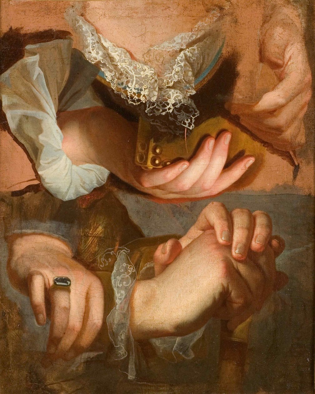 手的研究，约1715-1723。 作者 风信子·弗朗索瓦·奥诺雷·里戈