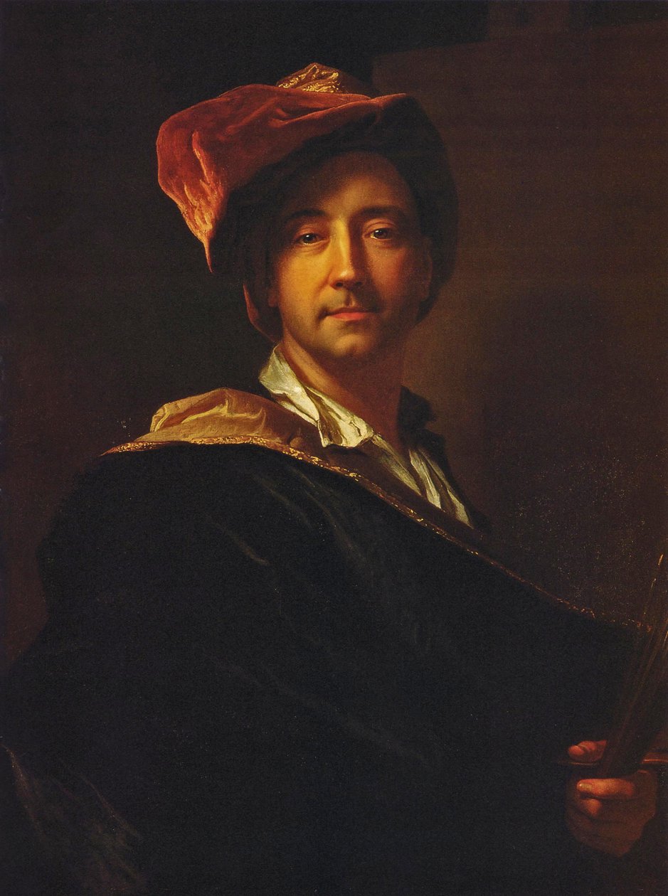 法语  戴头巾的自画像 戴头巾的自画像 作者 Hyacinthe Rigaud