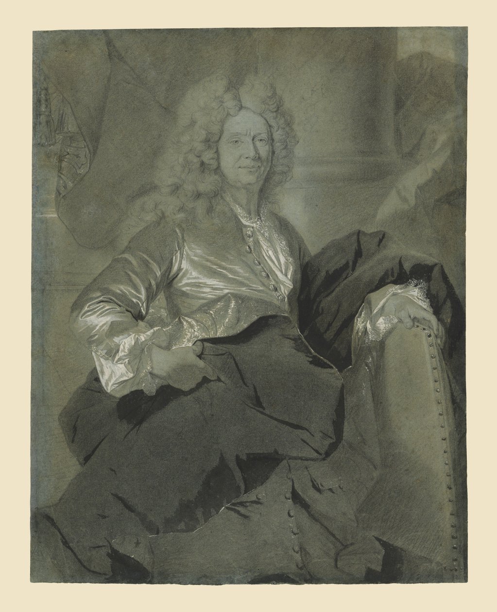 一个人的肖像 作者 Hyacinthe Rigaud