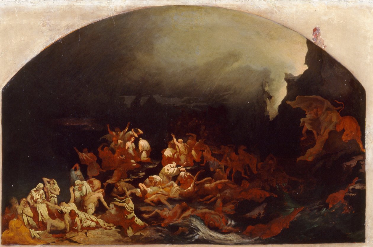 I P Masalov 绘画《洪水》（19 世纪）1873 年圣彼得堡美术学院博物馆 作者 IP 马萨洛夫