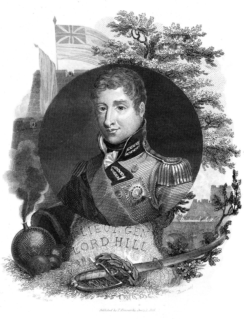 希尔勋爵中将，1816年。 作者 一布朗
