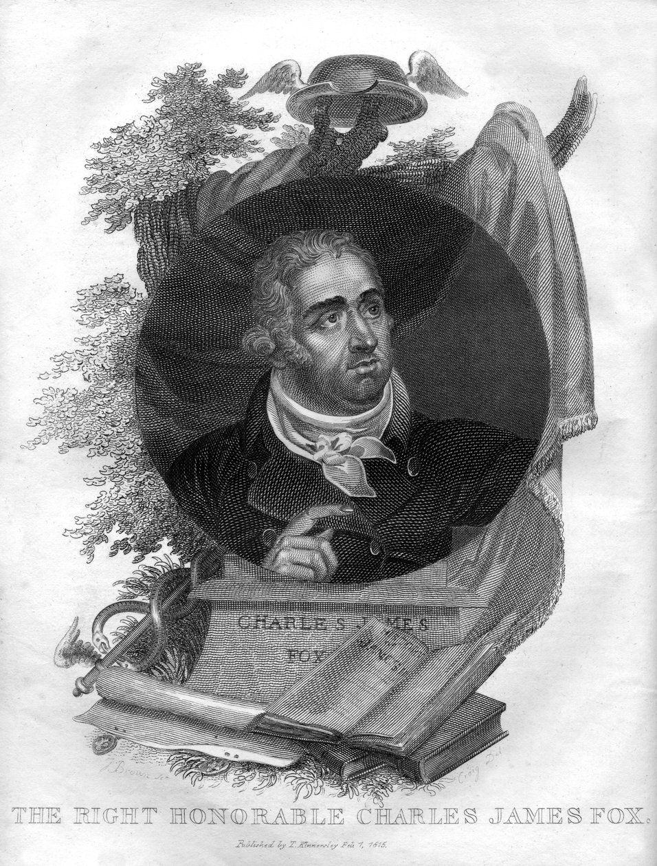 查尔斯·詹姆斯·福克斯（Charles James Fox）议员阁下，1749年至1806年，1816年。 作者 一布朗