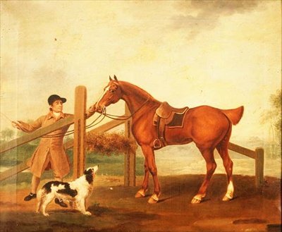 一个新郎带领一个海湾猎手 作者 I.摩尔
