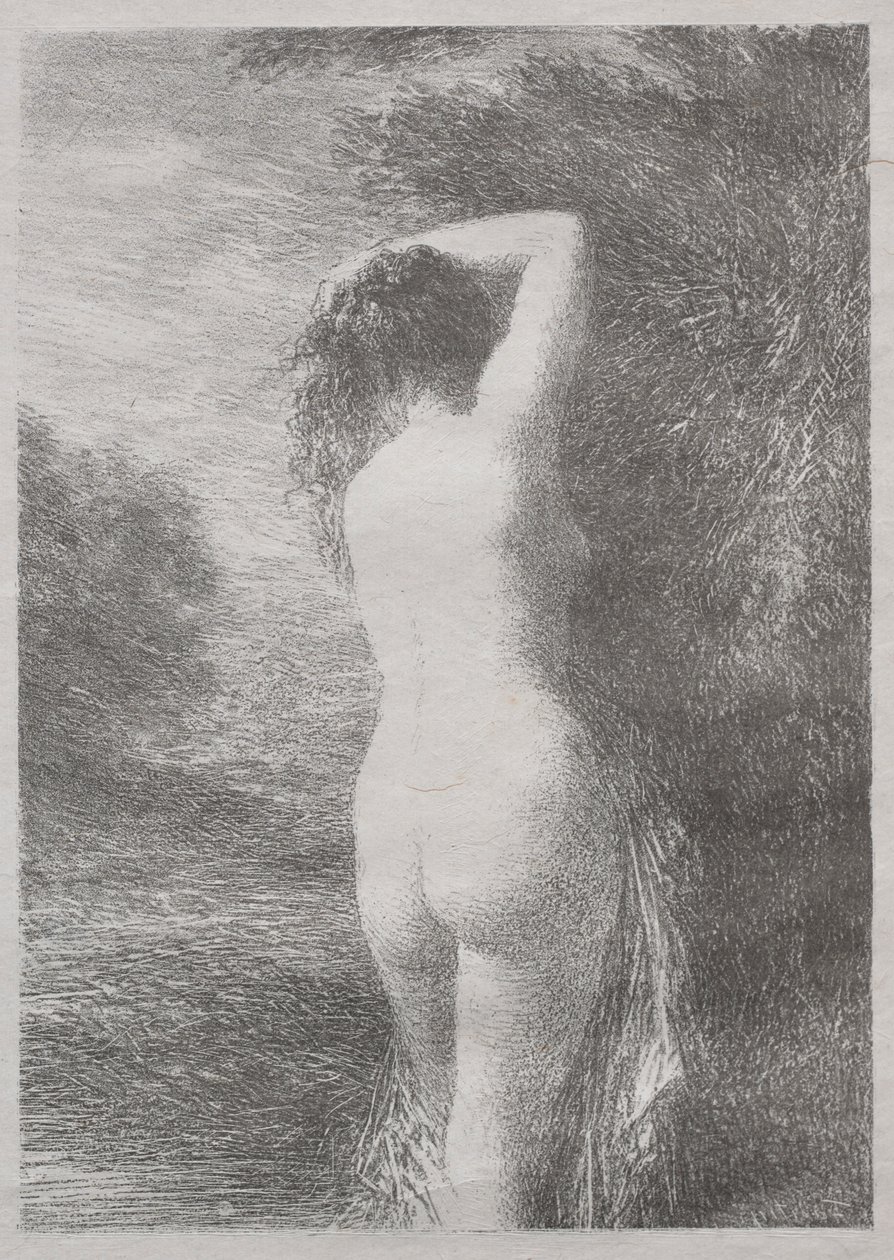 沐浴者站，1899年。 作者 伊格纳斯·亨利·让·范坦·拉图尔