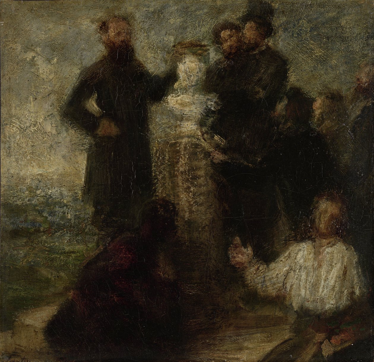 致敬德拉克洛瓦，1863-64 作者 伊格纳斯·亨利·让·范坦·拉图尔