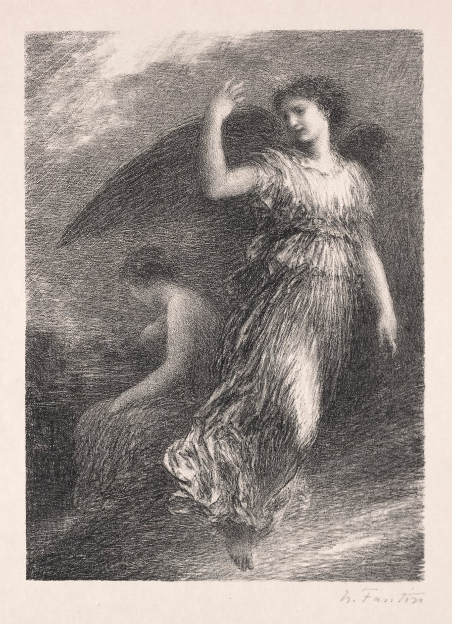 天堂与仙女-1901年登场。 作者 伊格纳斯·亨利·让·范坦·拉图尔