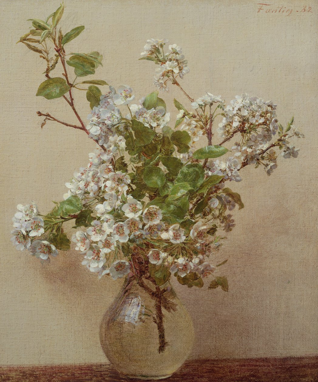 梨花，1882年 作者 伊格纳斯·亨利·让·范坦·拉图尔