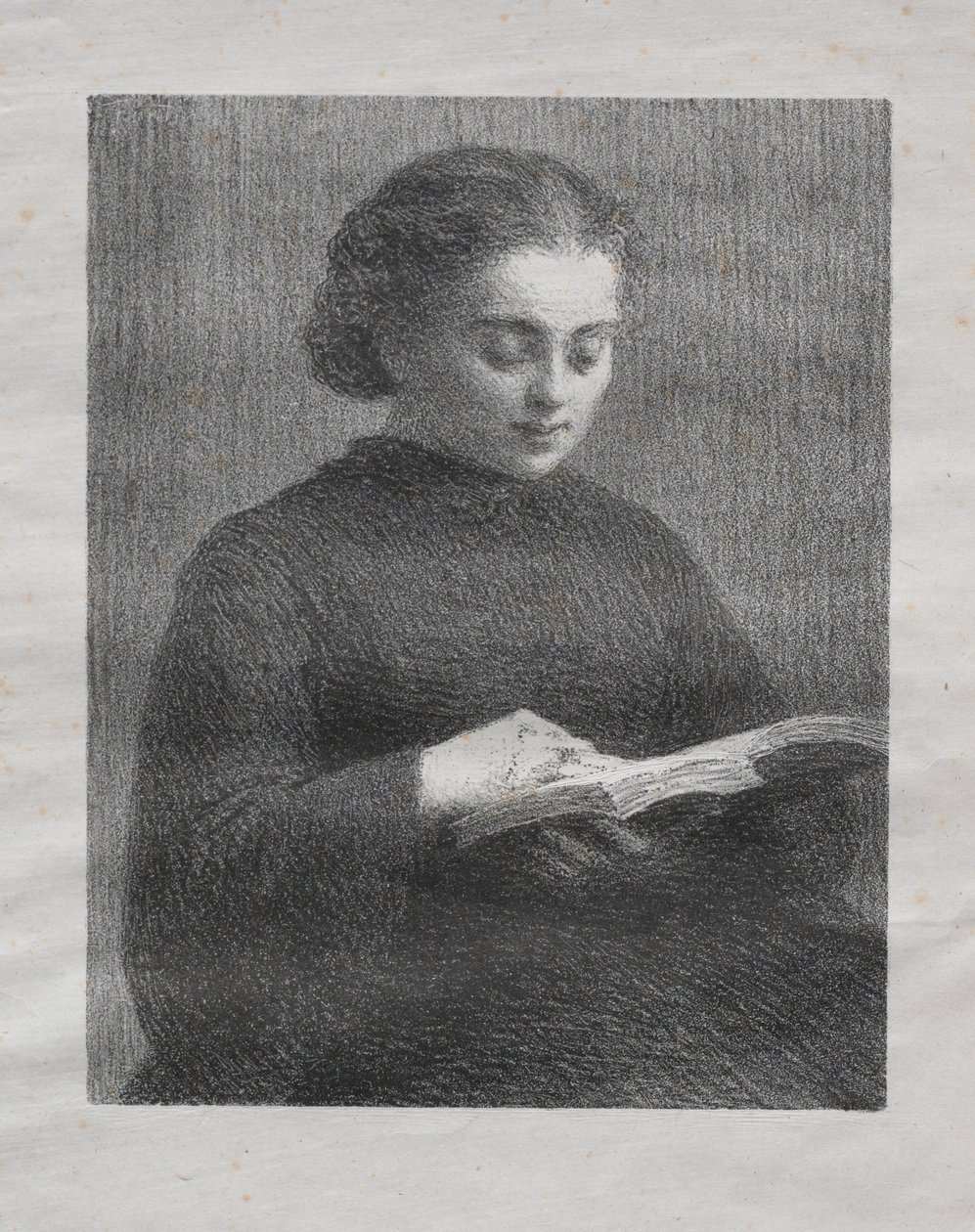 阅读：艺术家姐妹肖像，1897年。 作者 伊格纳斯·亨利·让·范坦·拉图尔