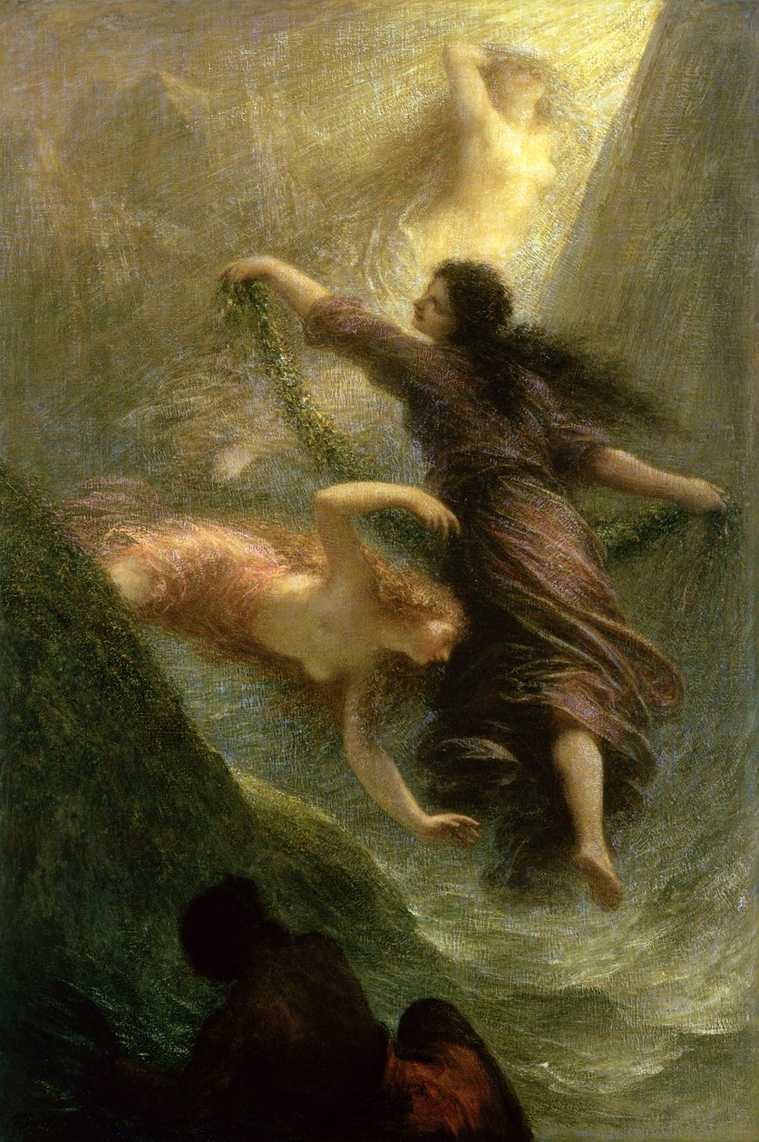 Rheingold，第一个场景，1888年 作者 伊格纳斯·亨利·让·范坦·拉图尔