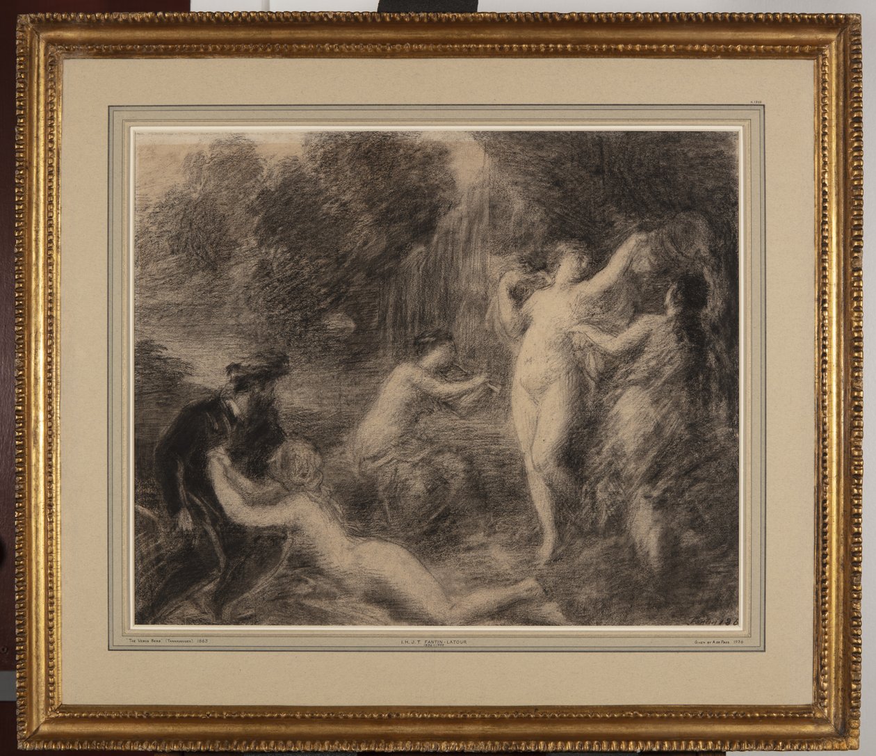 Tannhaüser au Venusberg（纸上粉笔画 作者 伊格纳斯·亨利·让·范坦·拉图尔