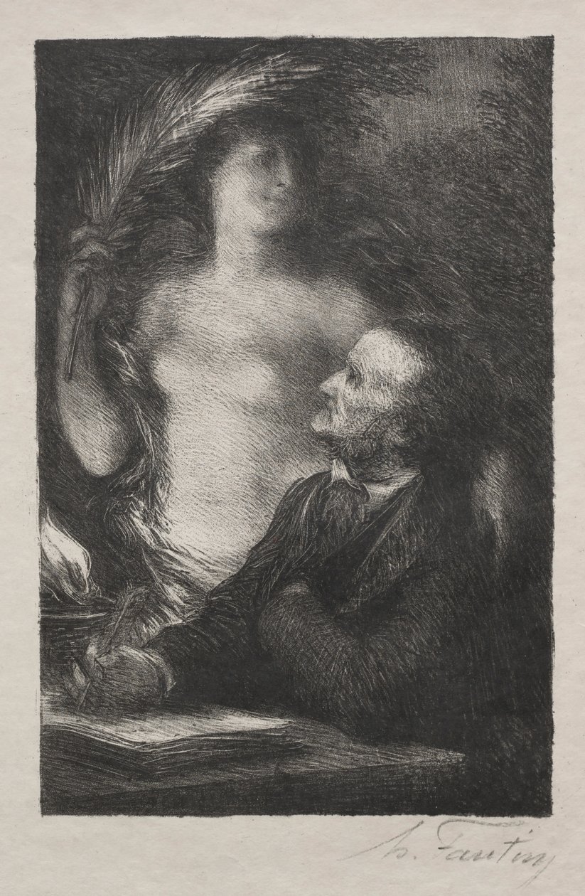 The Muse，1887年。 作者 伊格纳斯·亨利·让·范坦·拉图尔