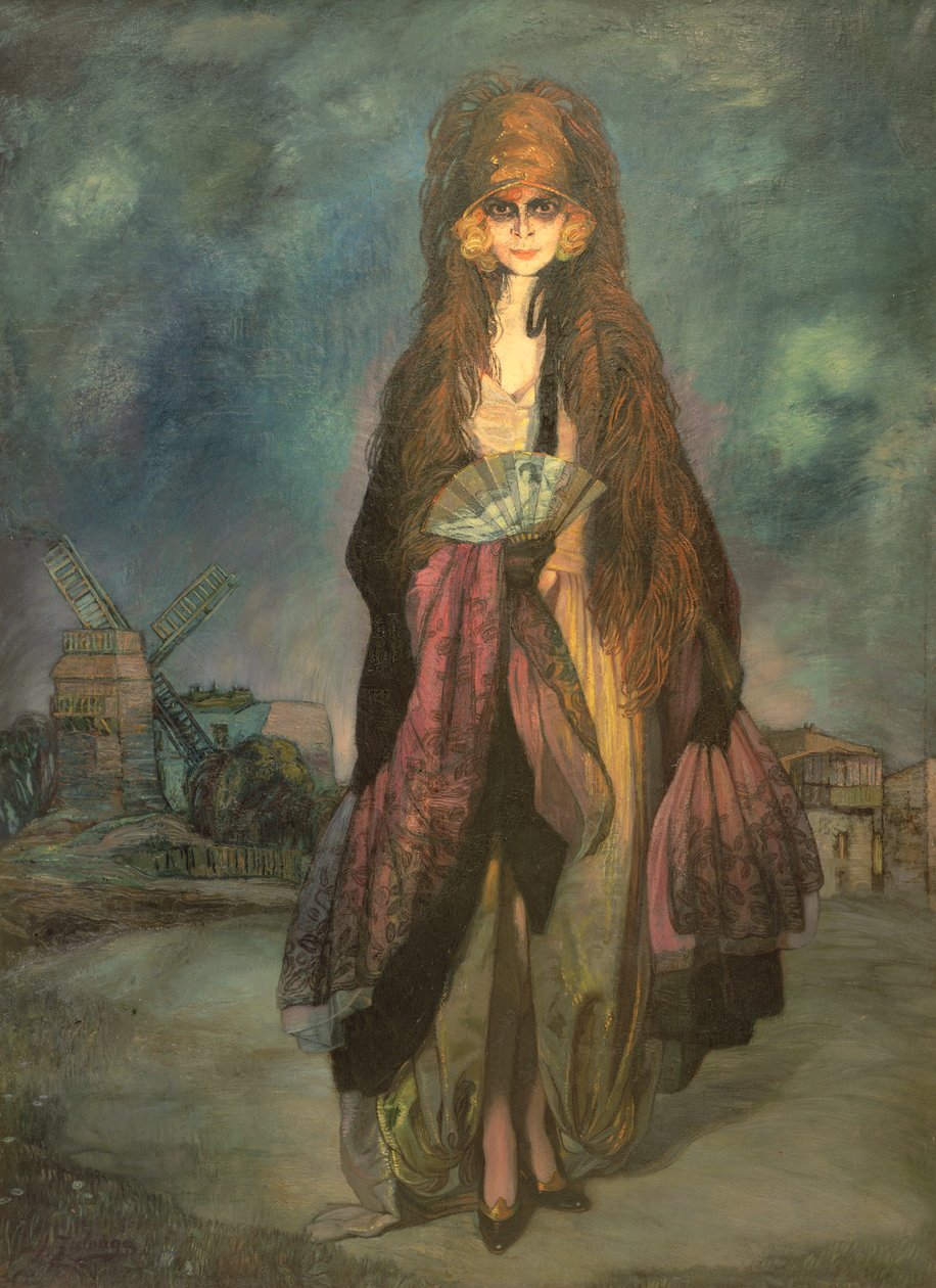 Marquesa Casati的肖像，1923年 作者 伊格纳西奥·祖洛加（Ignacio Zuloaga y Zabaleta）
