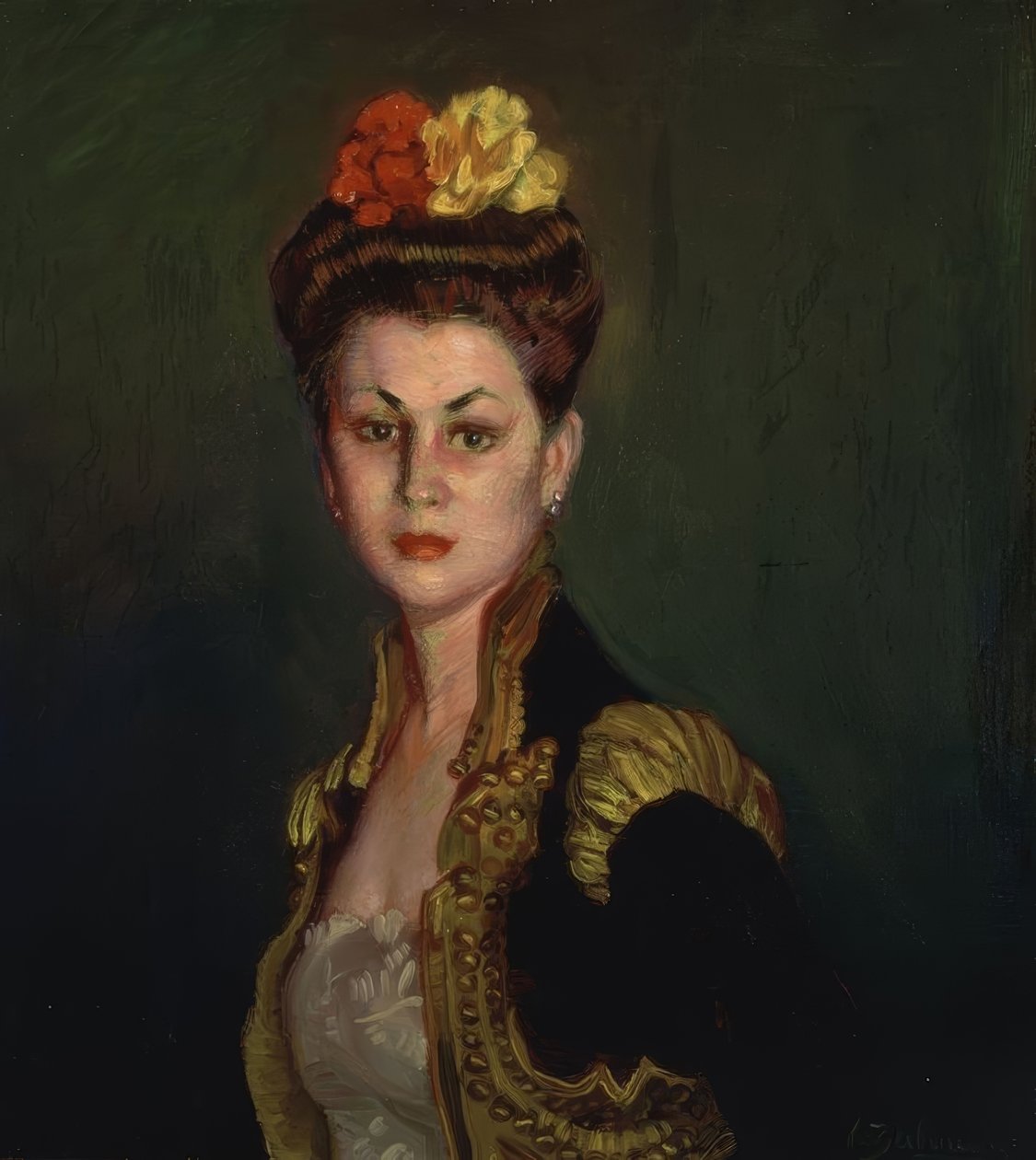 （女士肖像与MOÑON和CHAQUETILLA DE TORERO） 作者 伊格纳西奥·祖洛加（Ignacio Zuloaga y Zabaleta）
