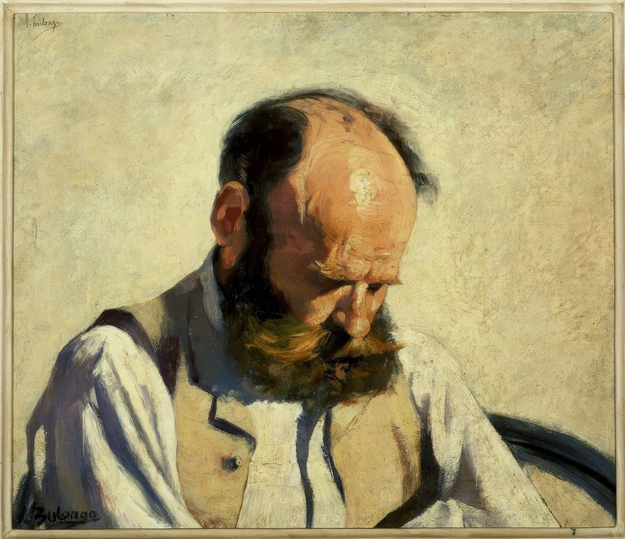 MENDIGO HEAD-1890-OLEO - LIENZO-43X50 CM 作者 伊格纳西奥·祖洛加（Ignacio Zuloaga y Zabaleta）