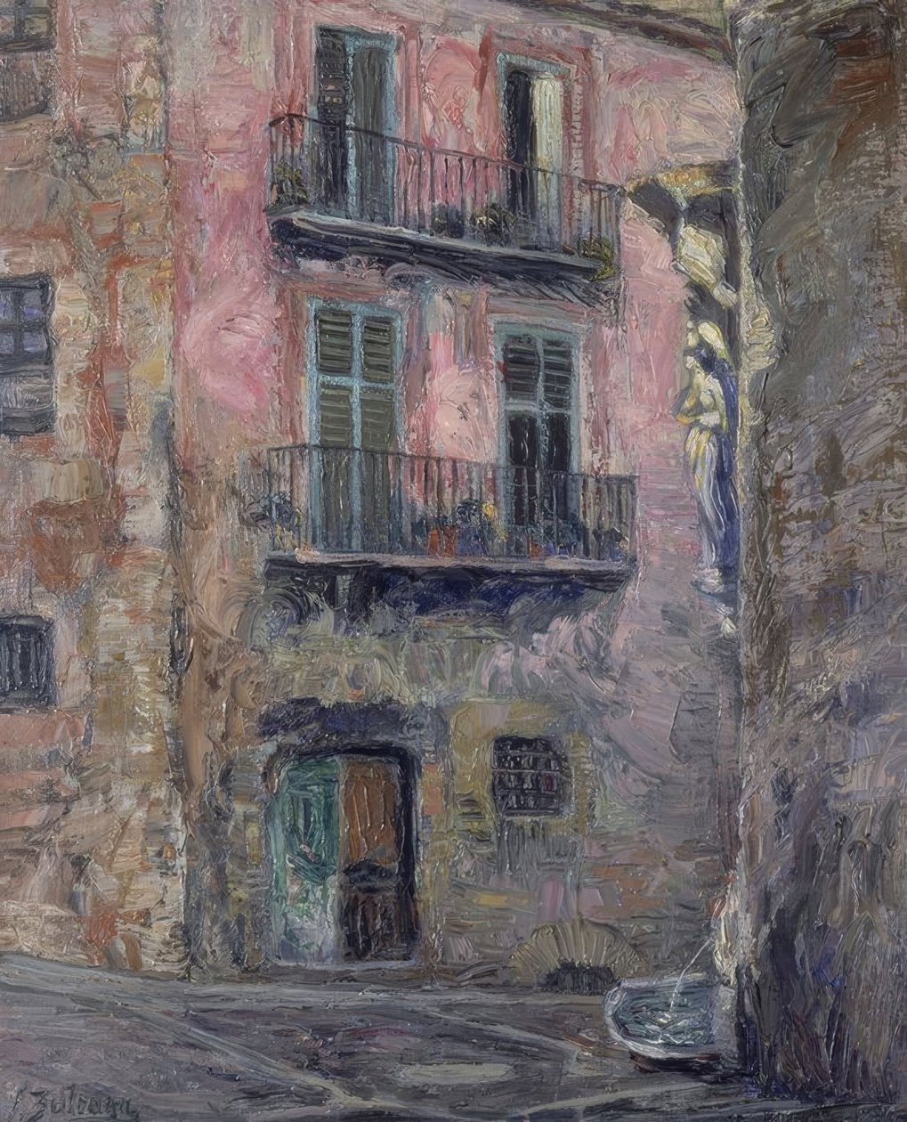 CAL DEL ANGEL DE GERONA-1931年-OLEO - LIENZO-80×67 CM 作者 伊格纳西奥·祖洛加（Ignacio Zuloaga y Zabaleta）