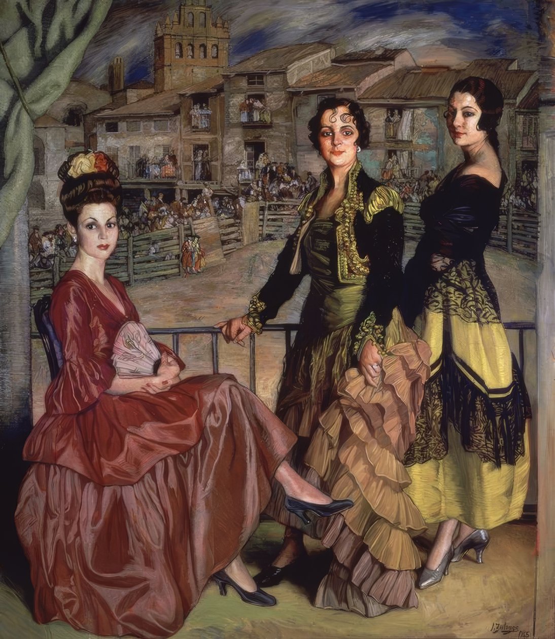 总统府-1945年-OLEO - LIENZO-178 X 204 CM 作者 伊格纳西奥·祖洛加（Ignacio Zuloaga y Zabaleta）