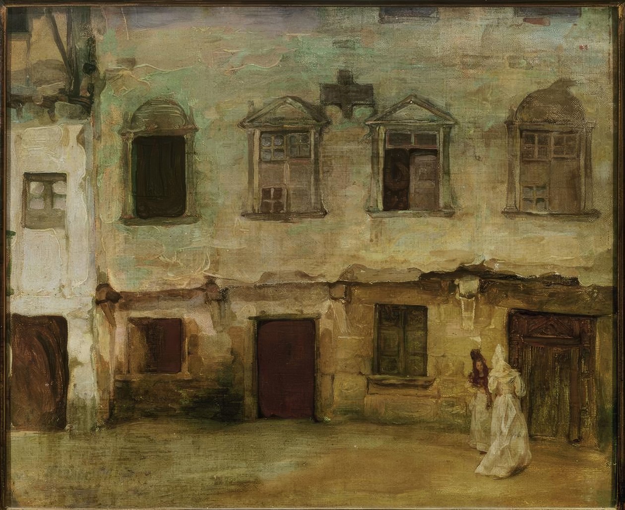 伊格纳西奥·祖洛加（Ignacio Zuloaga）-卡斯蒂利亚老城区的街道，1894年，布面油画 作者 伊格纳西奥·祖洛加（Ignacio Zuloaga y Zabaleta）