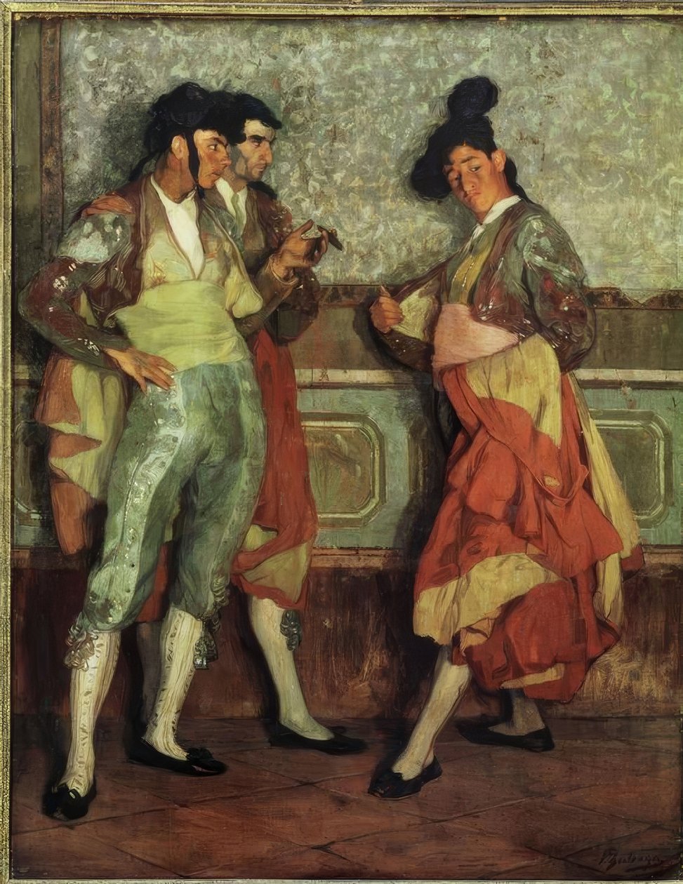 伊格纳西奥·祖洛加（Ignacio Zuloaga）-青年村斗牛士》，1906年，布面油画，197×154厘米，AS00819 作者 伊格纳西奥·祖洛加（Ignacio Zuloaga y Zabaleta）