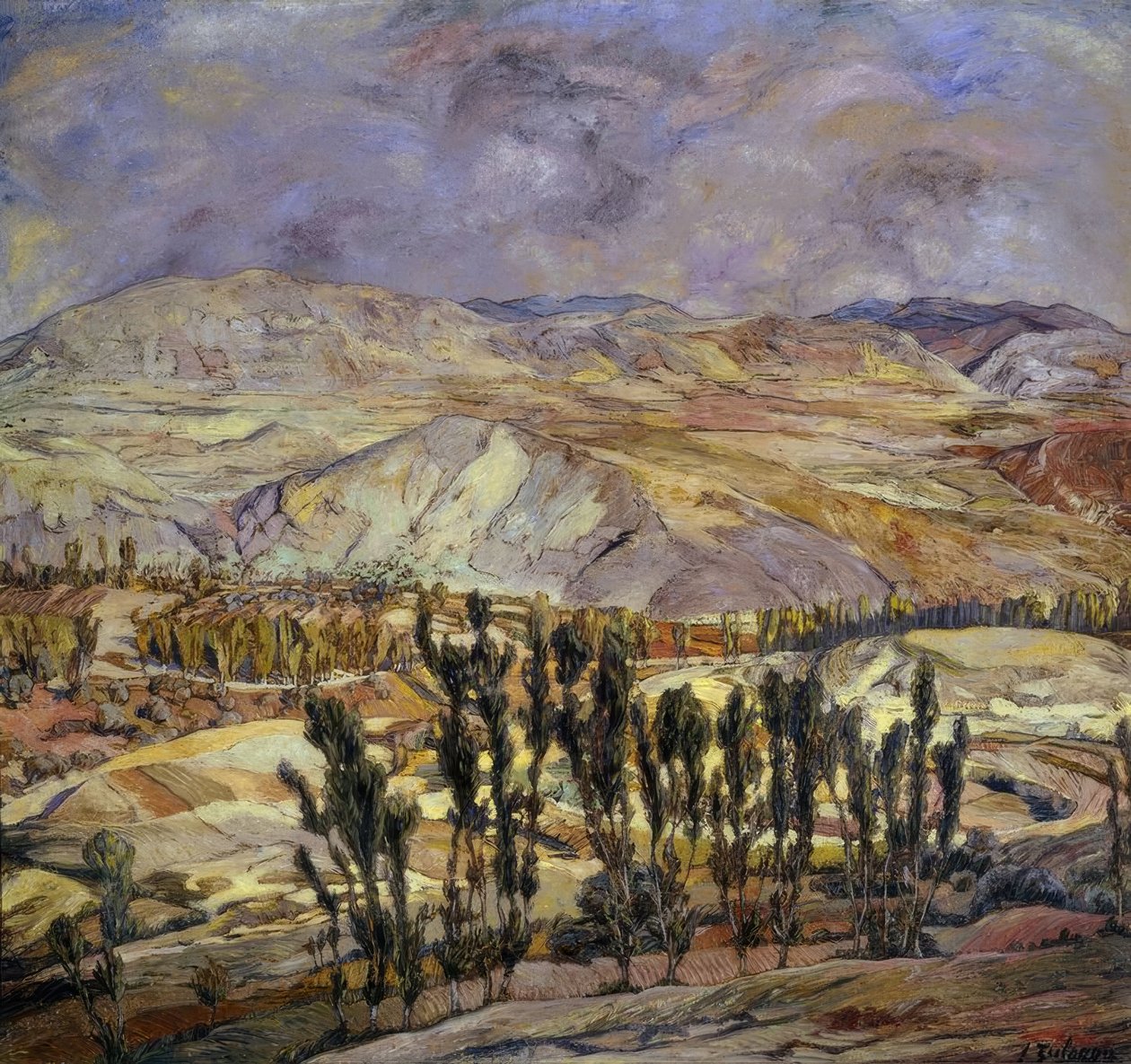 《卡拉塔尤德的风景》，1930年，布面油画，113×123厘米，AS00634 作者 伊格纳西奥·祖洛加（Ignacio Zuloaga y Zabaleta）