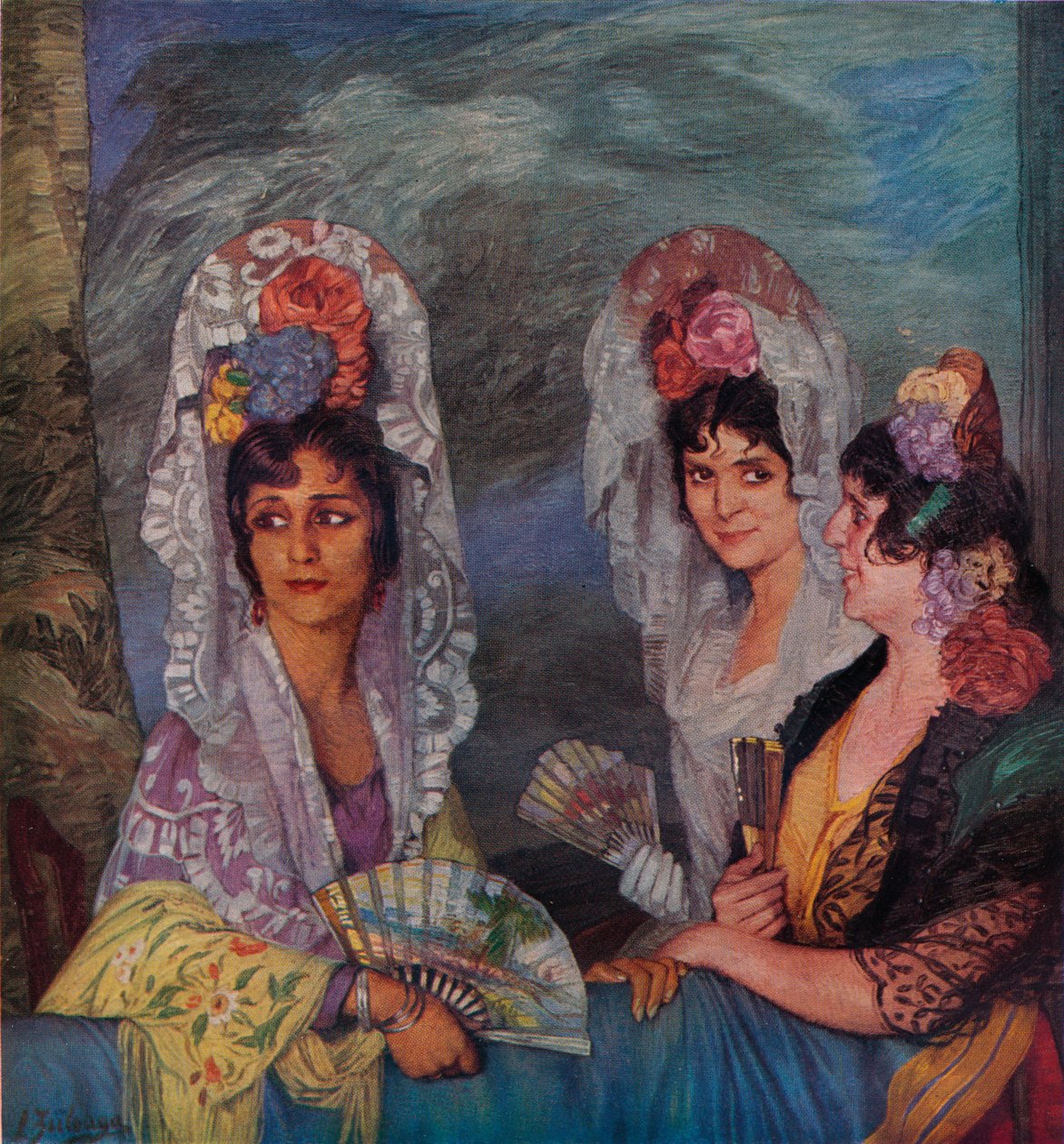 阳台，c1931 作者 伊格纳西奥·祖洛加（Ignacio Zuloaga y Zabaleta）