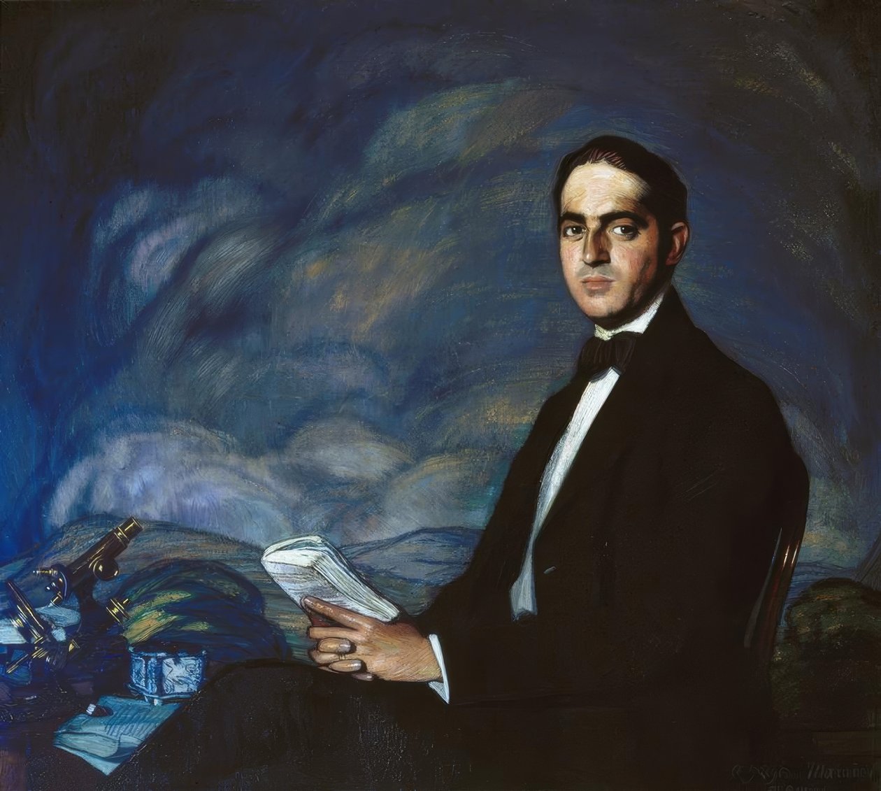 GregorioMarañón肖像，1919年，布面油画 作者 伊格纳西奥·祖洛加（Ignacio Zuloaga y Zabaleta）