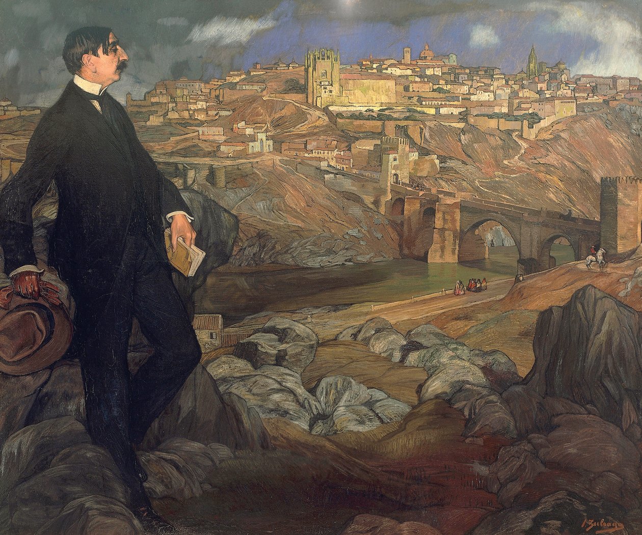 莫里斯-巴雷斯（1862-1923）的画像 作者 伊格纳西奥·祖洛加（Ignacio Zuloaga y Zabaleta）