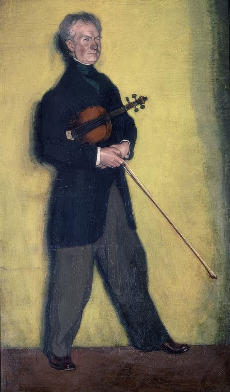 小提琴家Larrapide的肖像– 1910年– 185×111厘米–布面油画 作者 伊格纳西奥·祖洛加（Ignacio Zuloaga y Zabaleta）